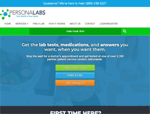 Tablet Screenshot of personalabs.com